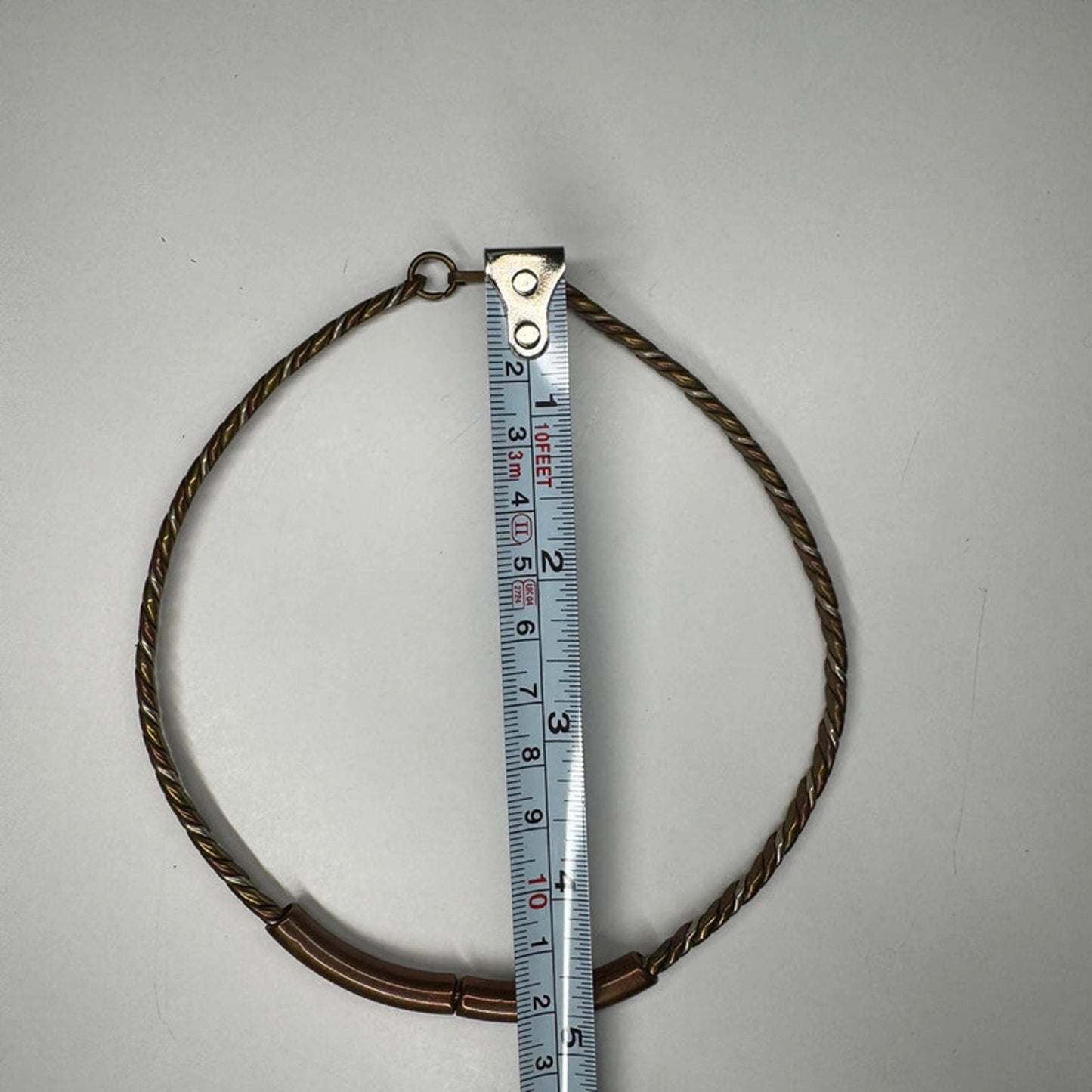 Vintage twisted copper wire choker