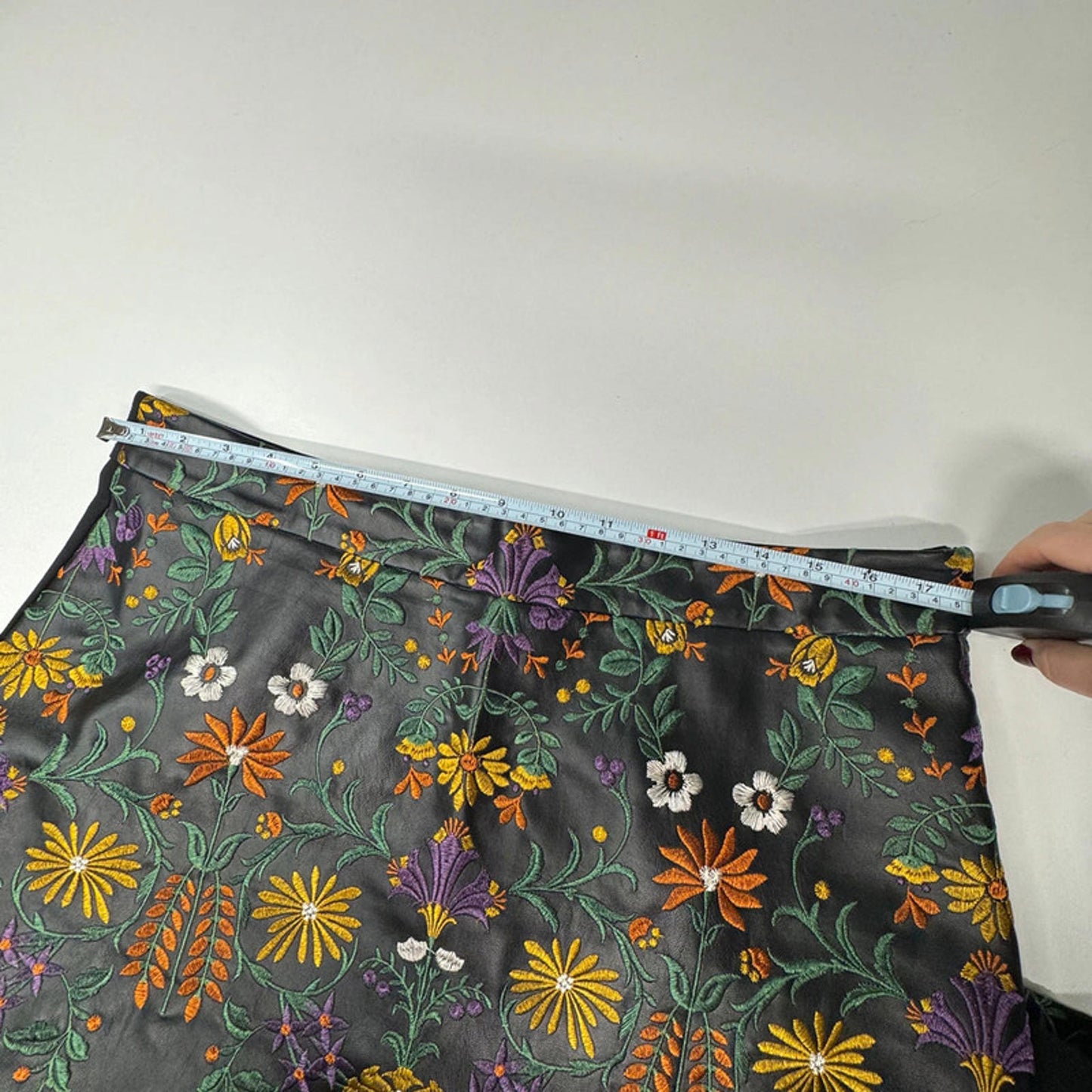 Suzanne Nilsson black faux leather pencil skirt