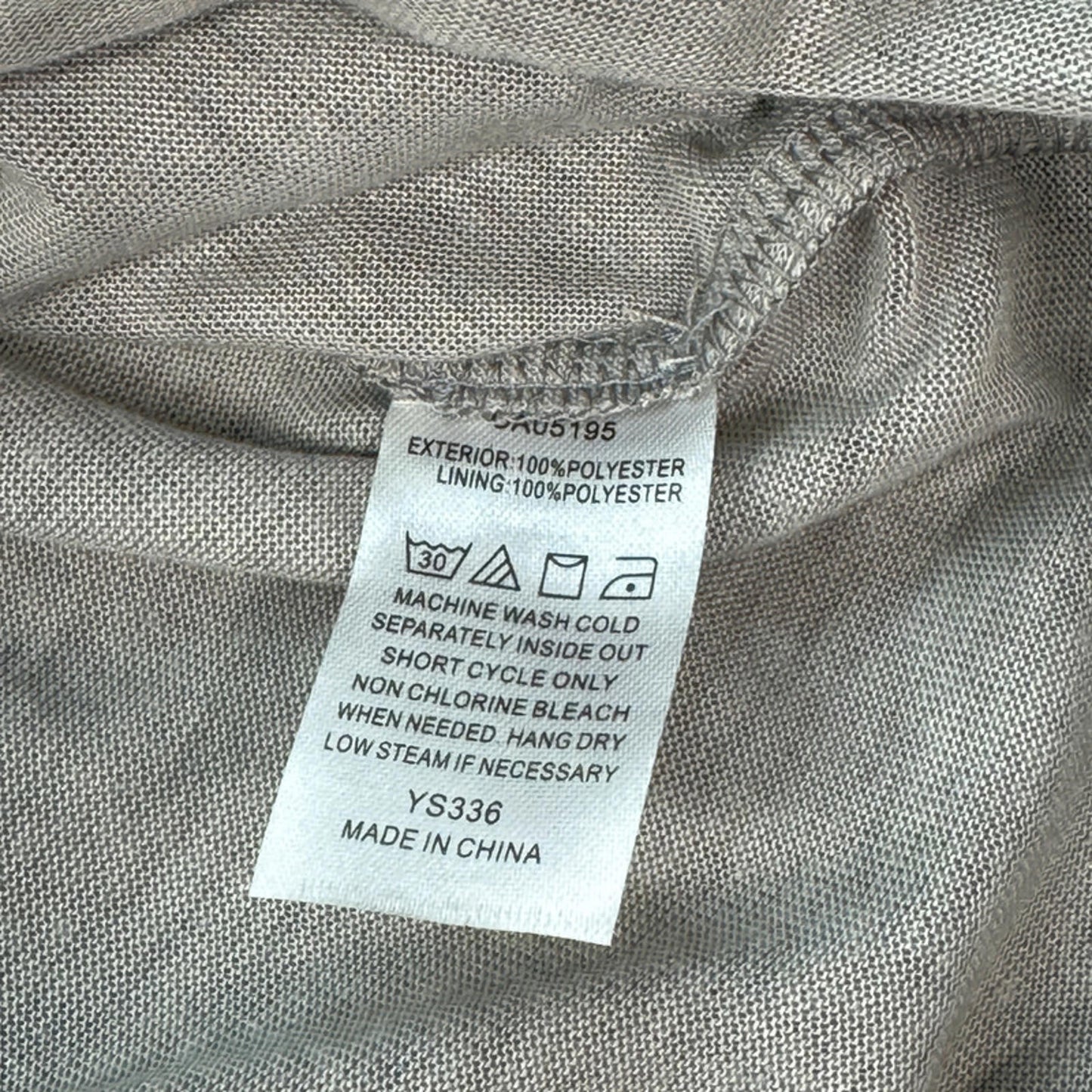 Picadilly grey sleeveless round neck top