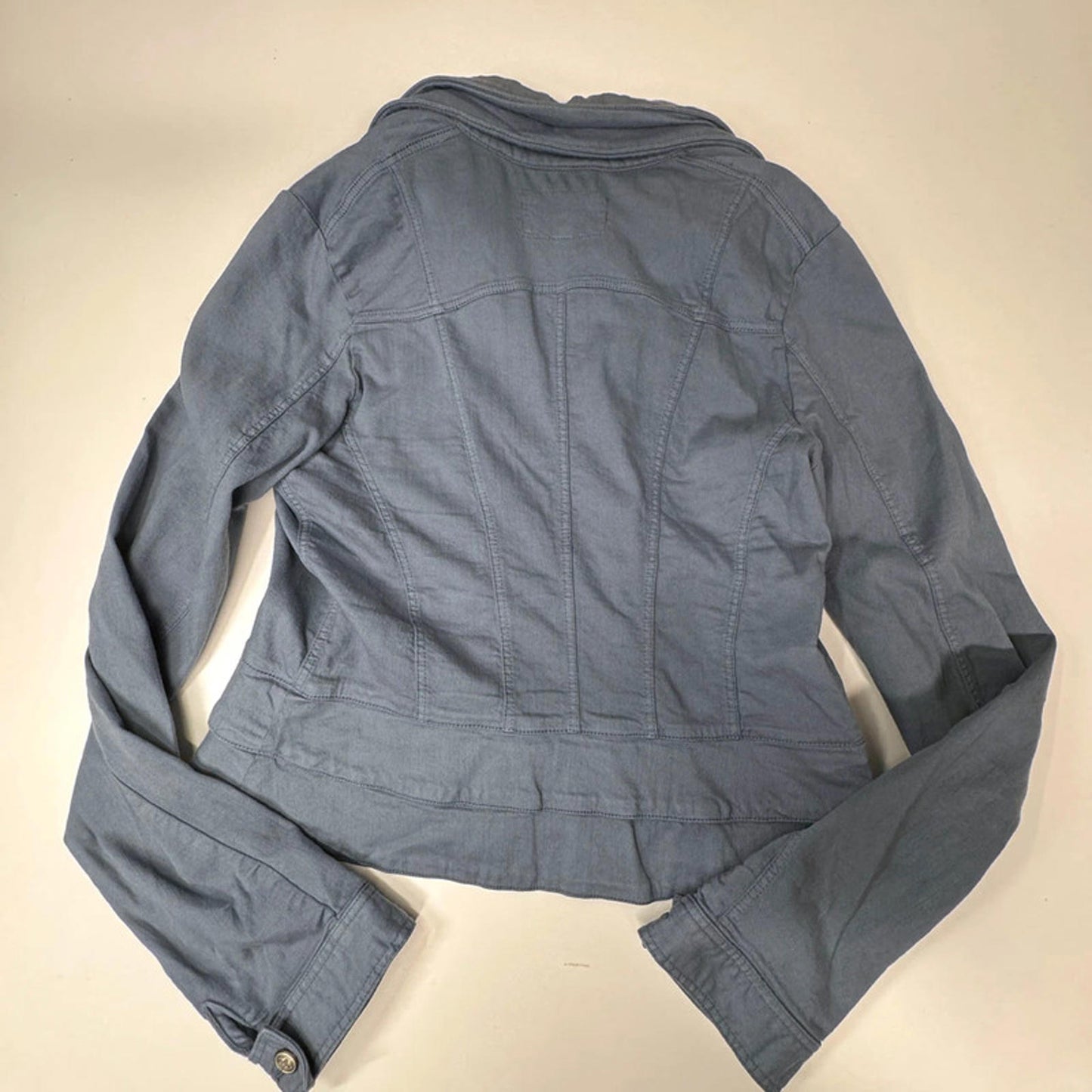 Branting dusty blue structured jacket