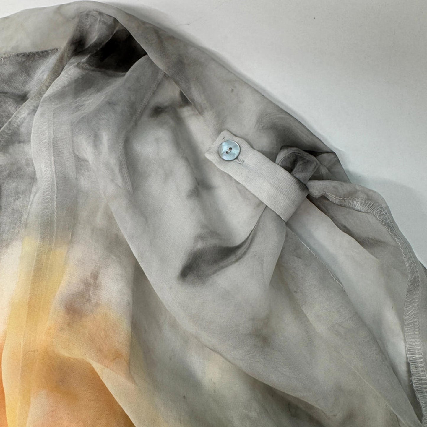 Picadilly orange and grey blouse in tie-dye pattern