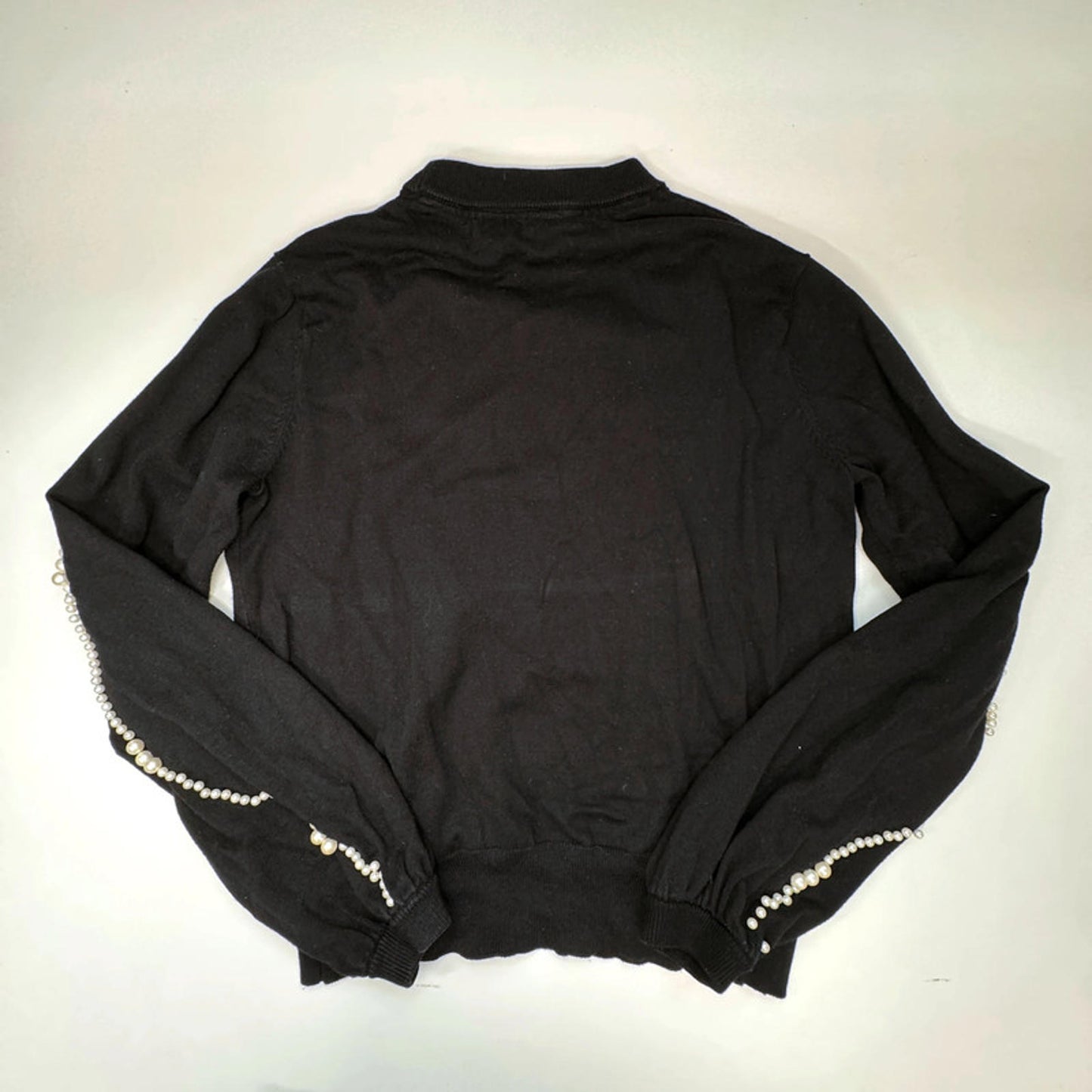 Visual Clothing Project black pearl embroidered jumper, S