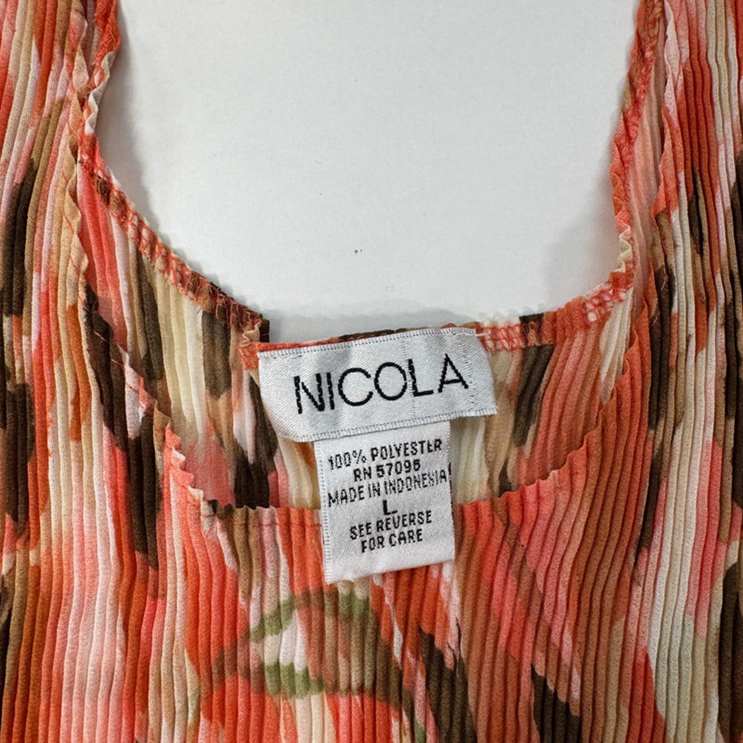 Nicola sleeveless crinkle floral top