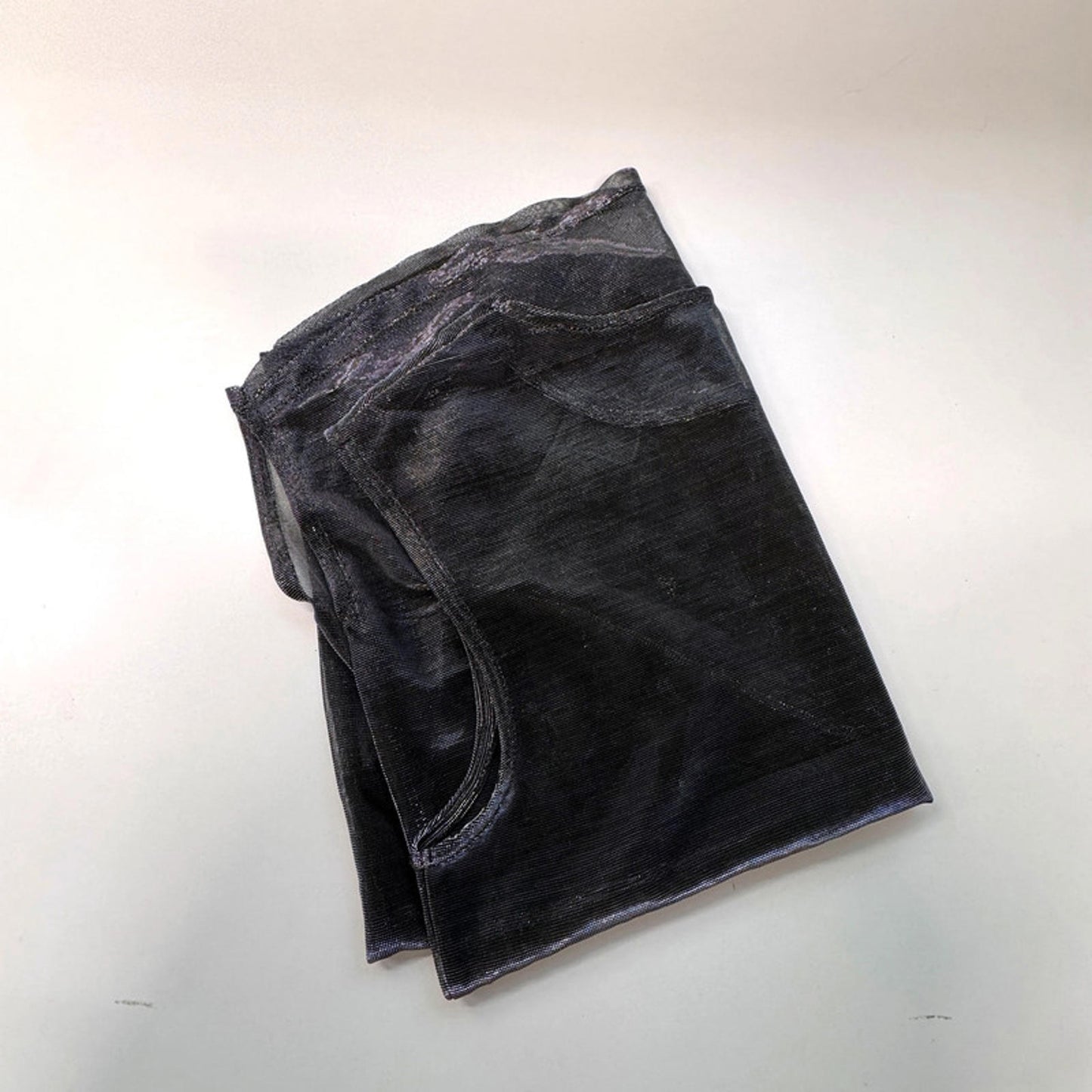 Sheer mesh sleeveless vest, M-L