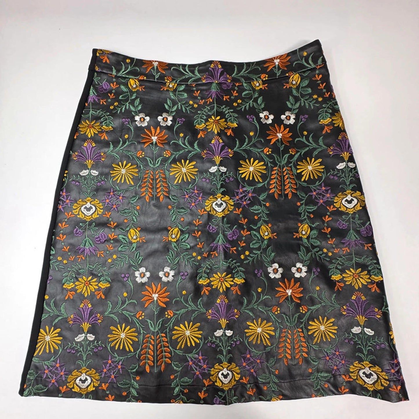 Suzanne Nilsson black faux leather pencil skirt