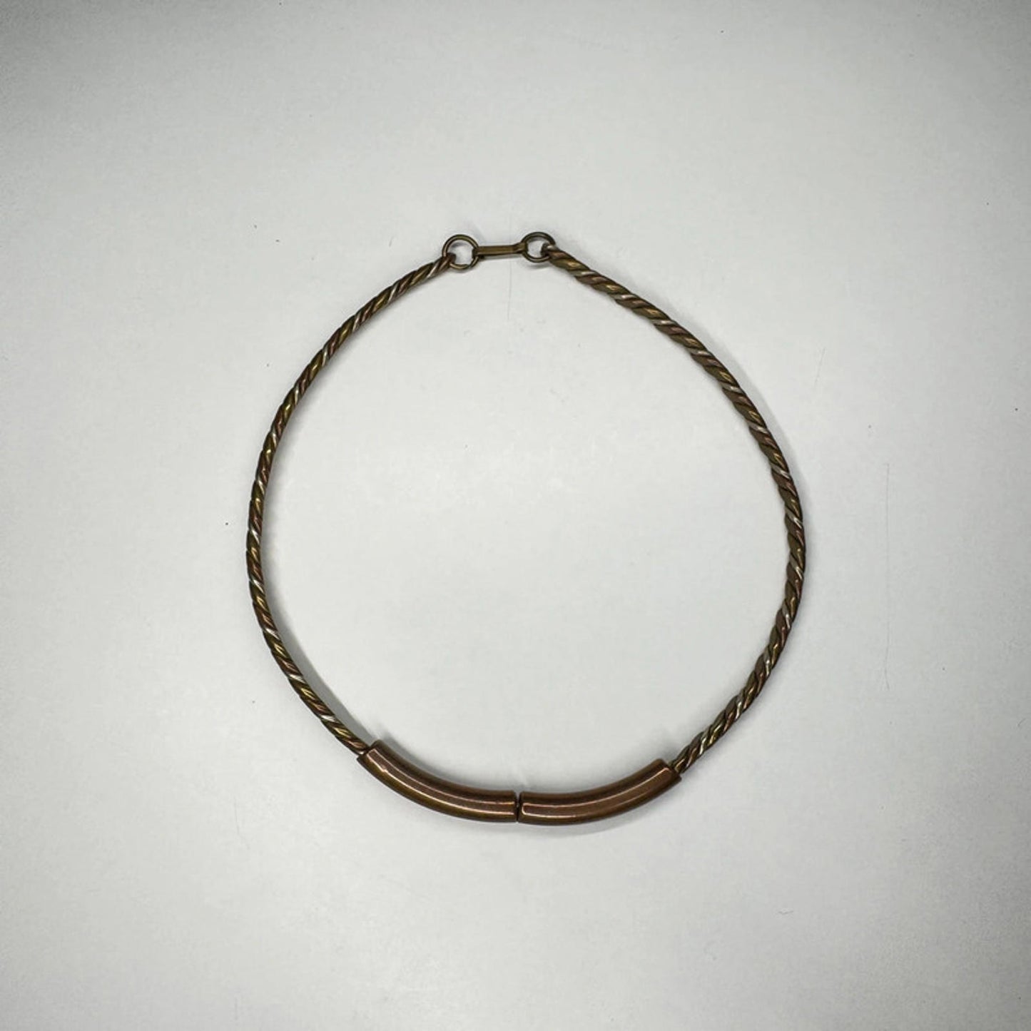 Vintage twisted copper wire choker