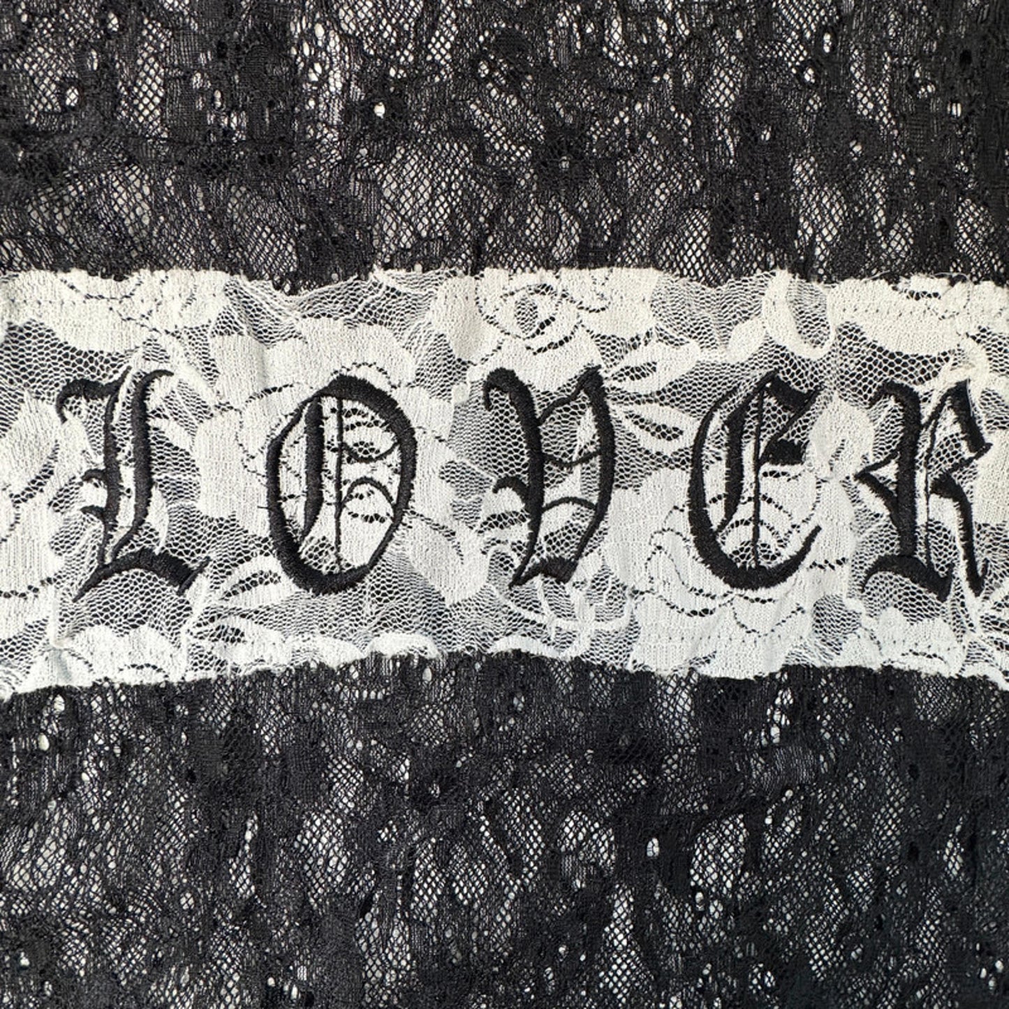 Blak Atelier black lace sheer Lover tshirt S