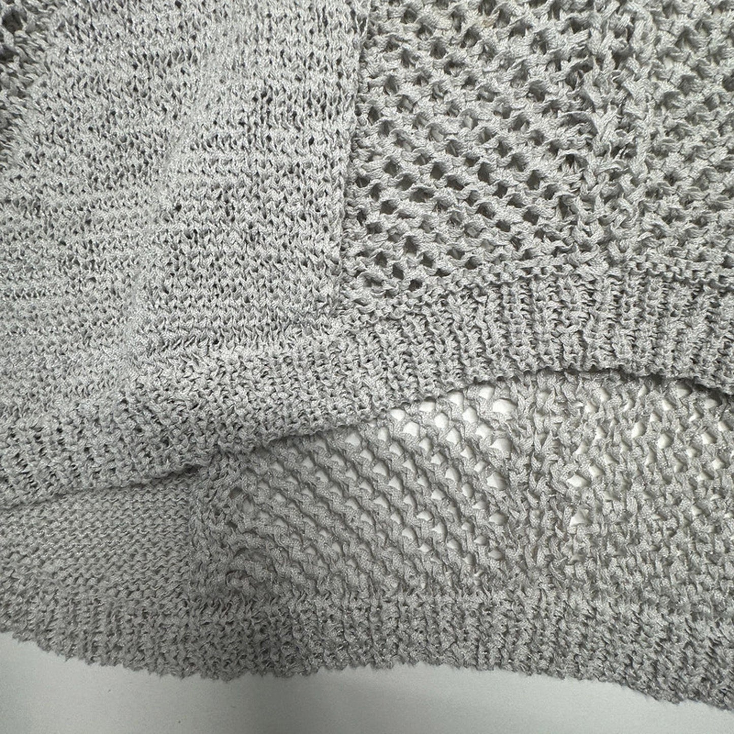 Light grey loose knit WD.NY jumper