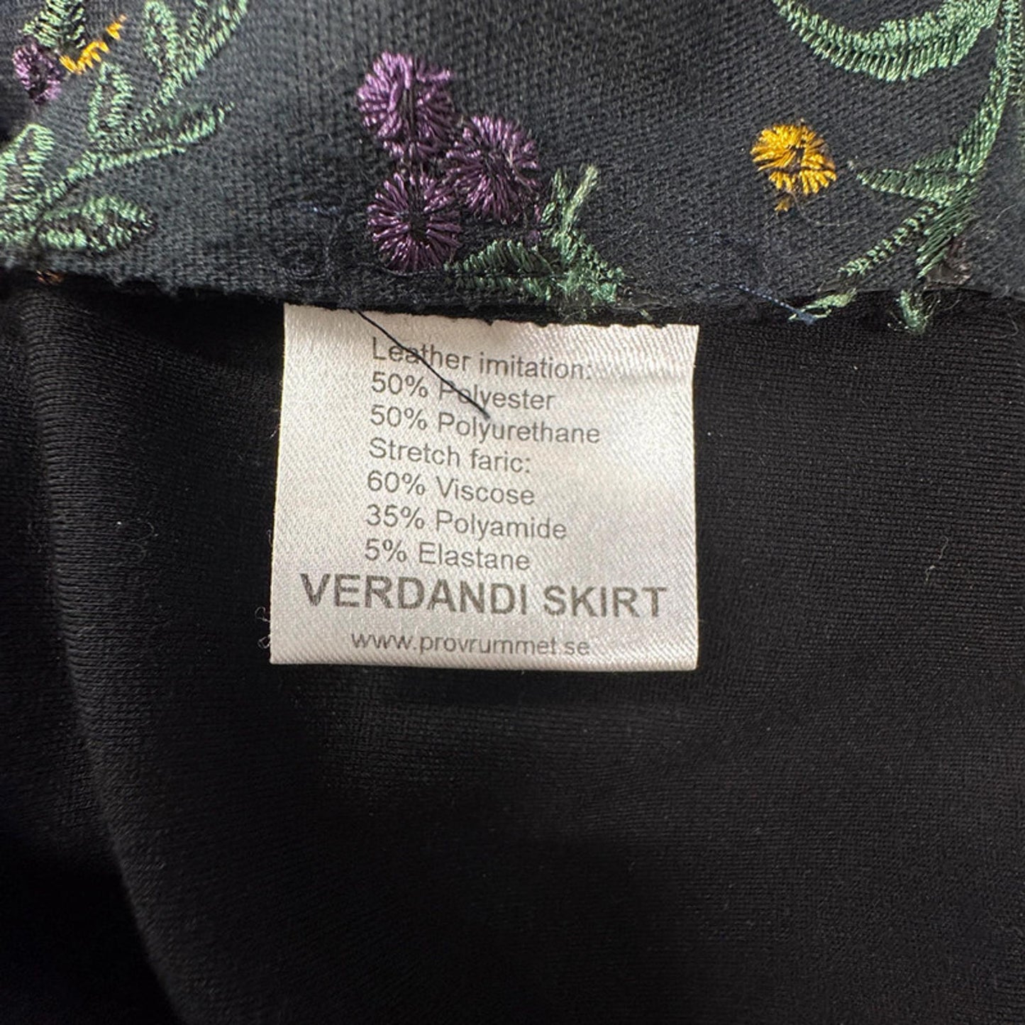 Suzanne Nilsson black faux leather pencil skirt