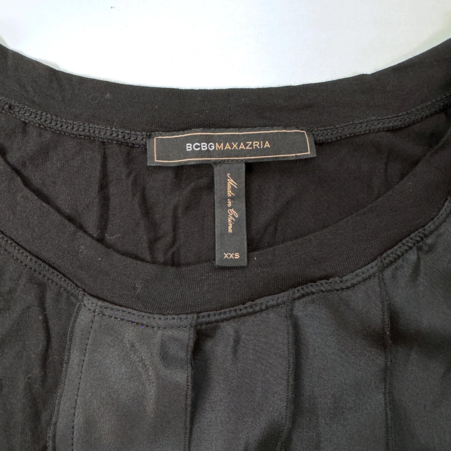 BCBGMaxazria black sleeveless round neck top