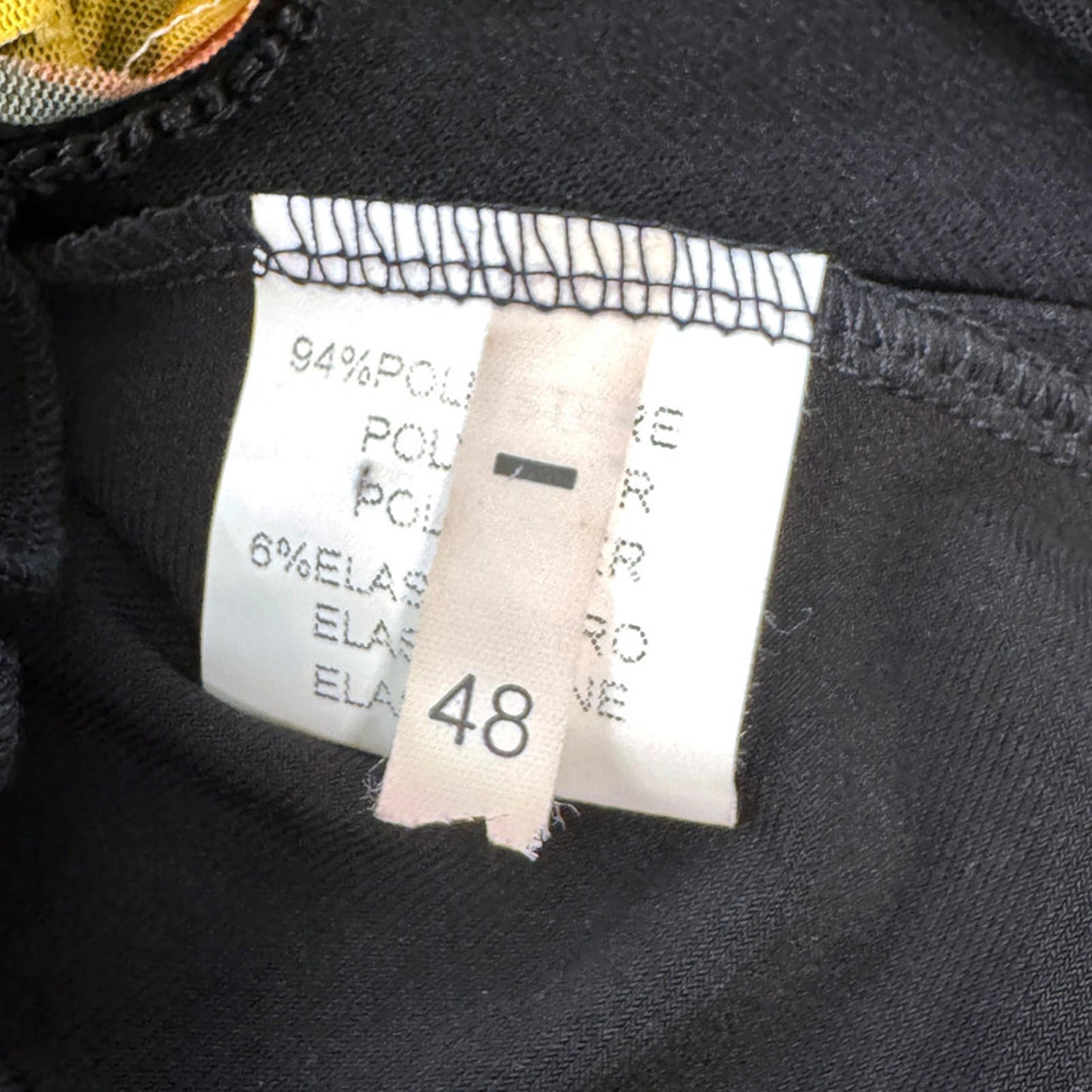 James Lakeland black long-sleeved top, textile embellishments