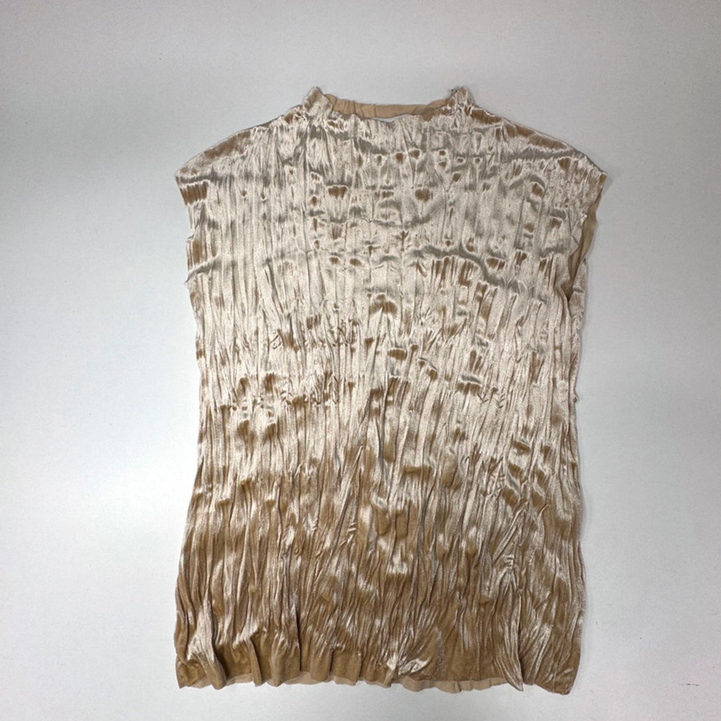 Cathrine Hammel champagne crushed velvet top