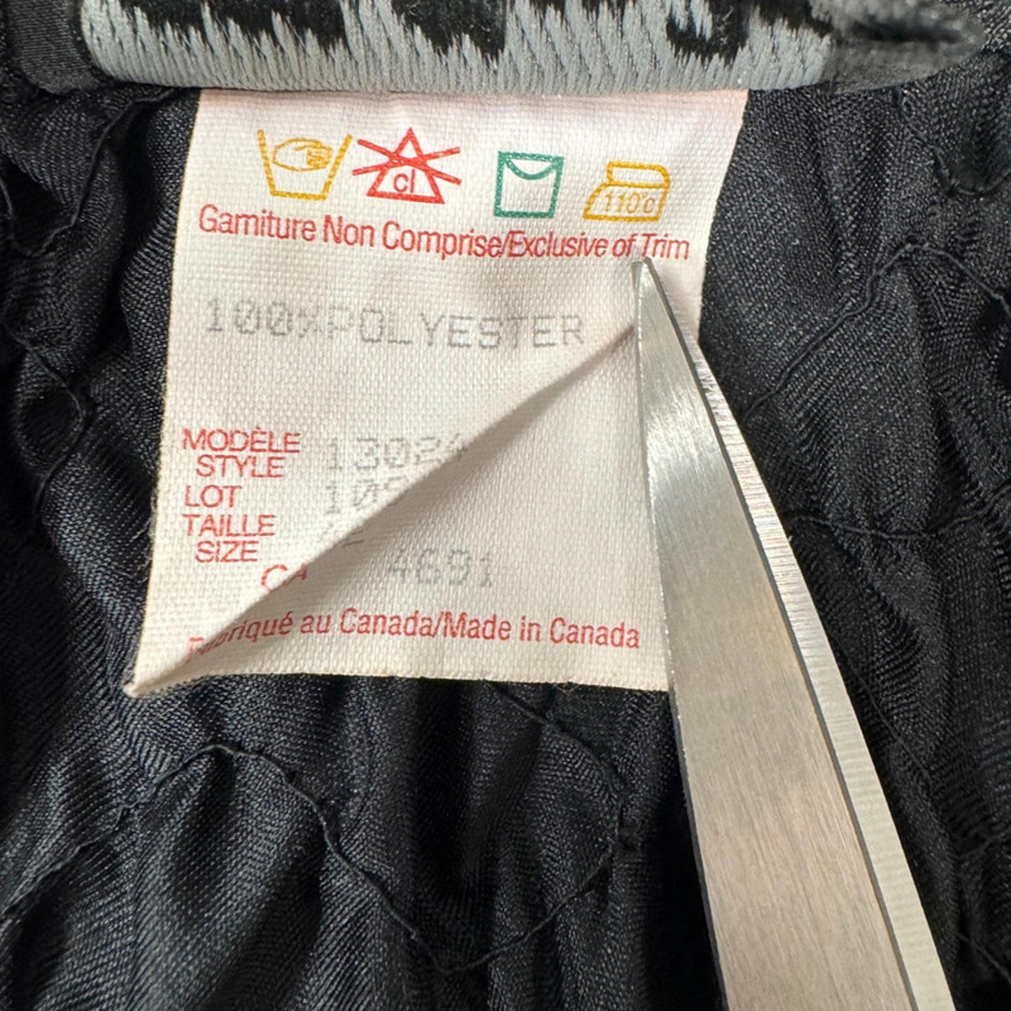 Molly Jo black textured quilted satin vest