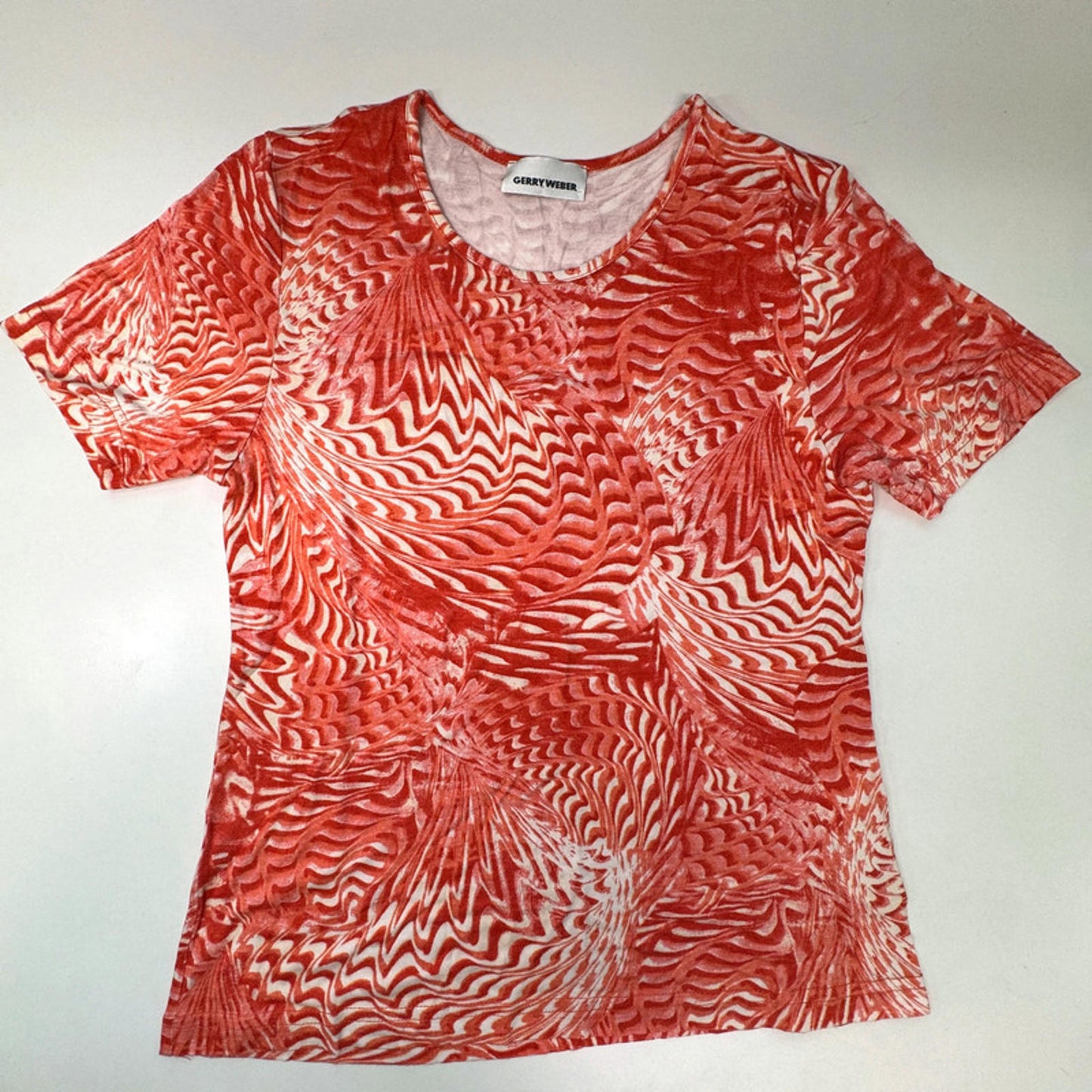 Gerry Weber swirl red pattern t-shirt