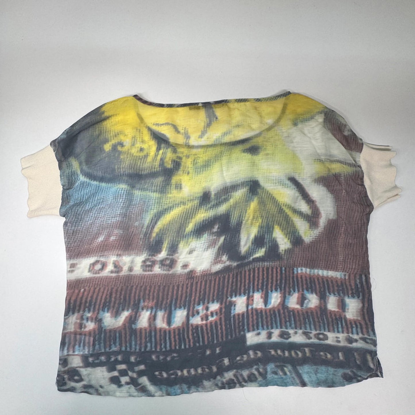 Trend by Captain Tortue printed sheer t-shirt, L