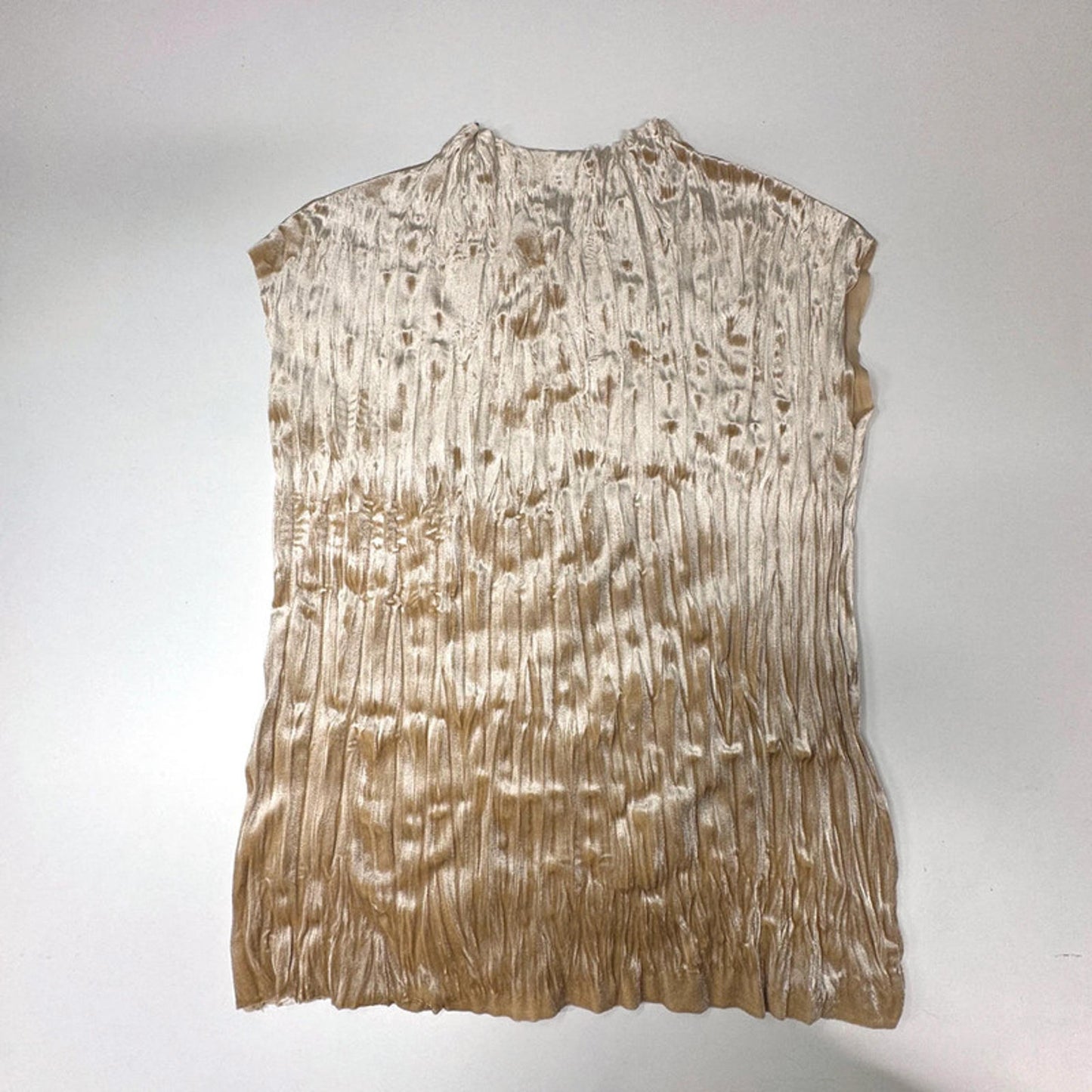 Cathrine Hammel champagne crushed velvet top