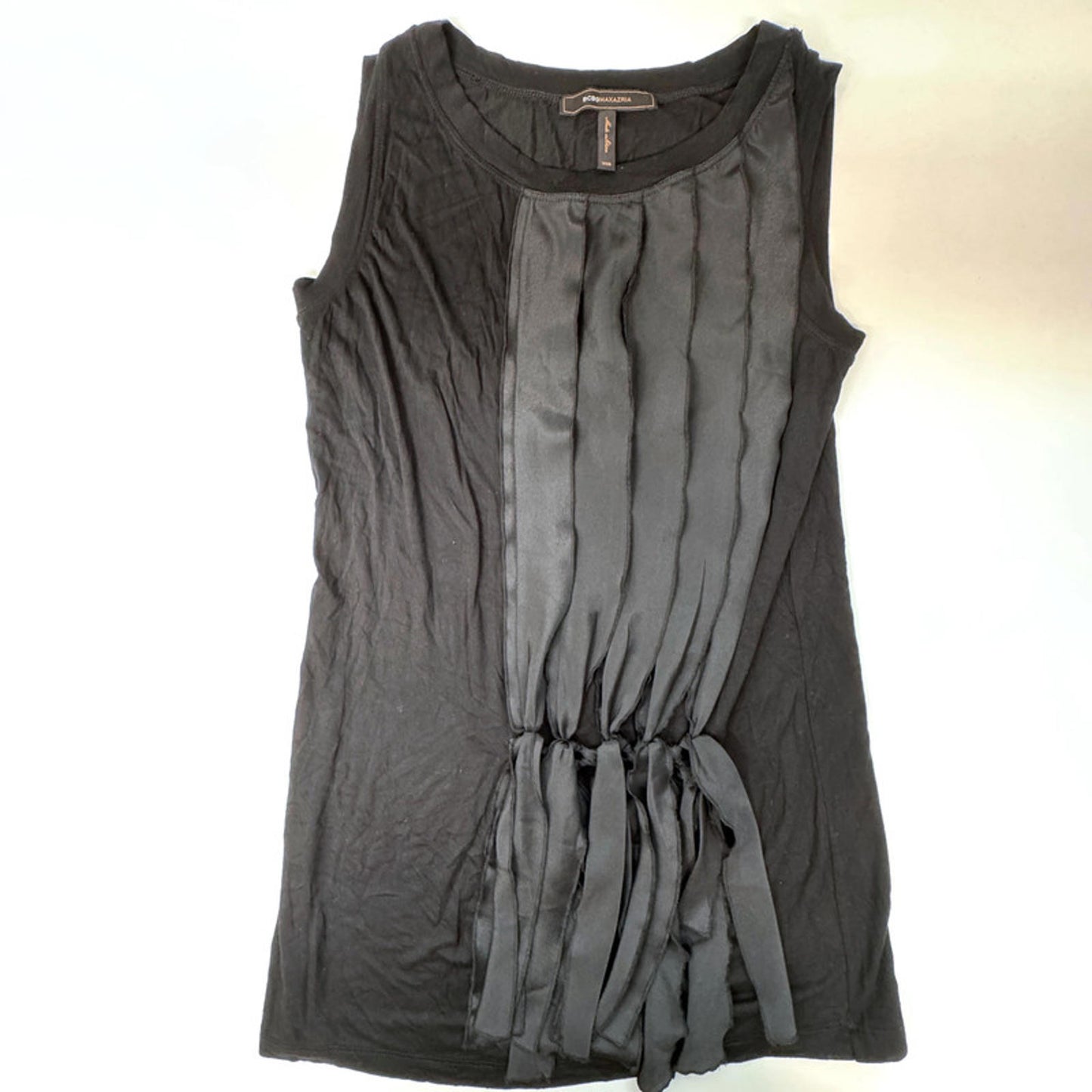 BCBGMaxazria black sleeveless round neck top