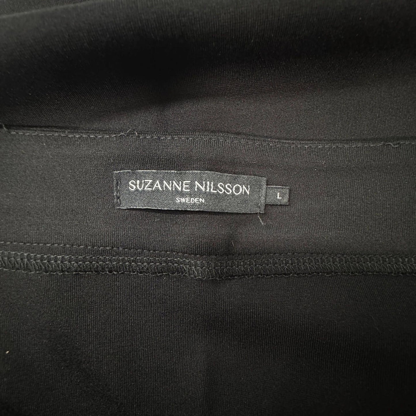 Suzanne Nilsson black faux leather pencil skirt