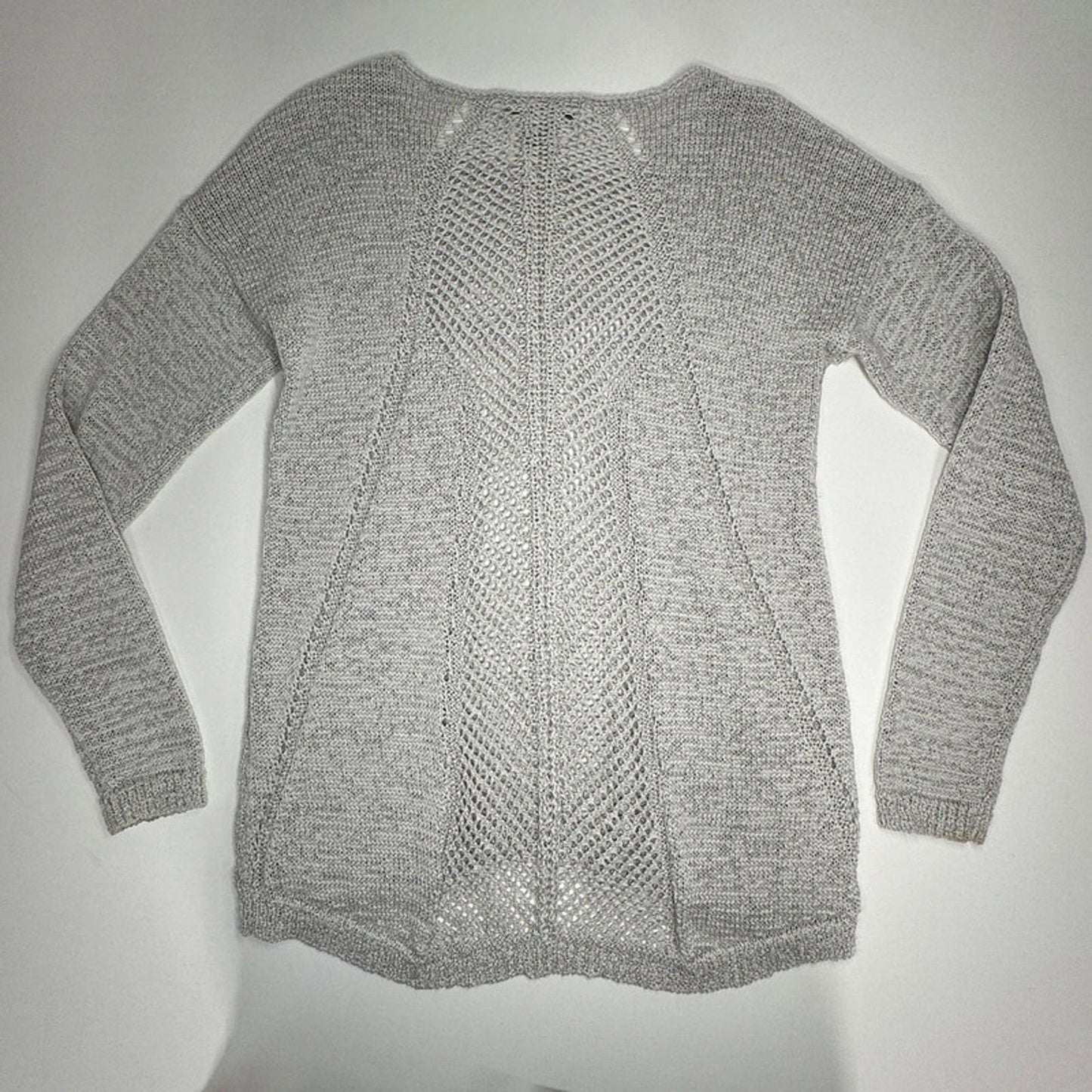 Light grey loose knit WD.NY jumper