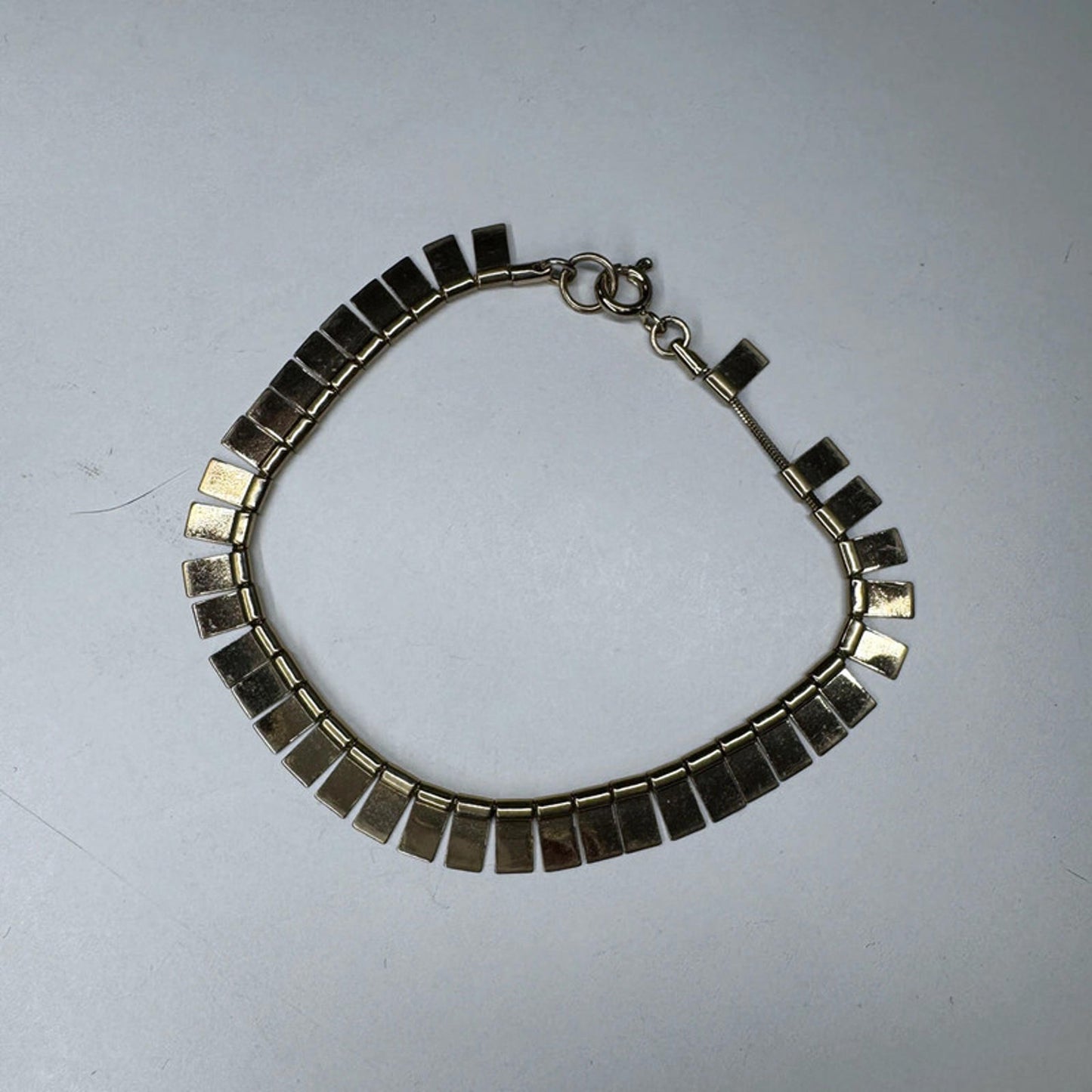 Vintage brushed brass bracelet