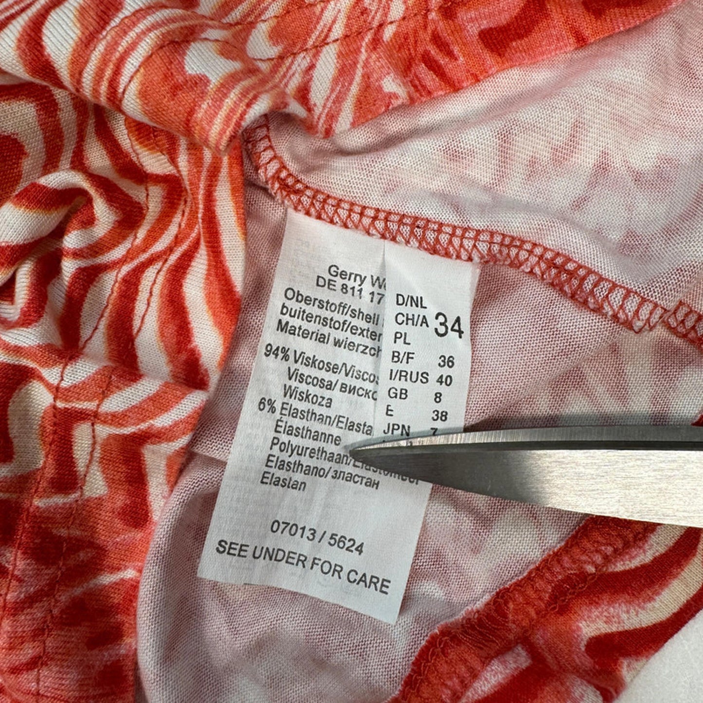 Gerry Weber swirl red pattern t-shirt