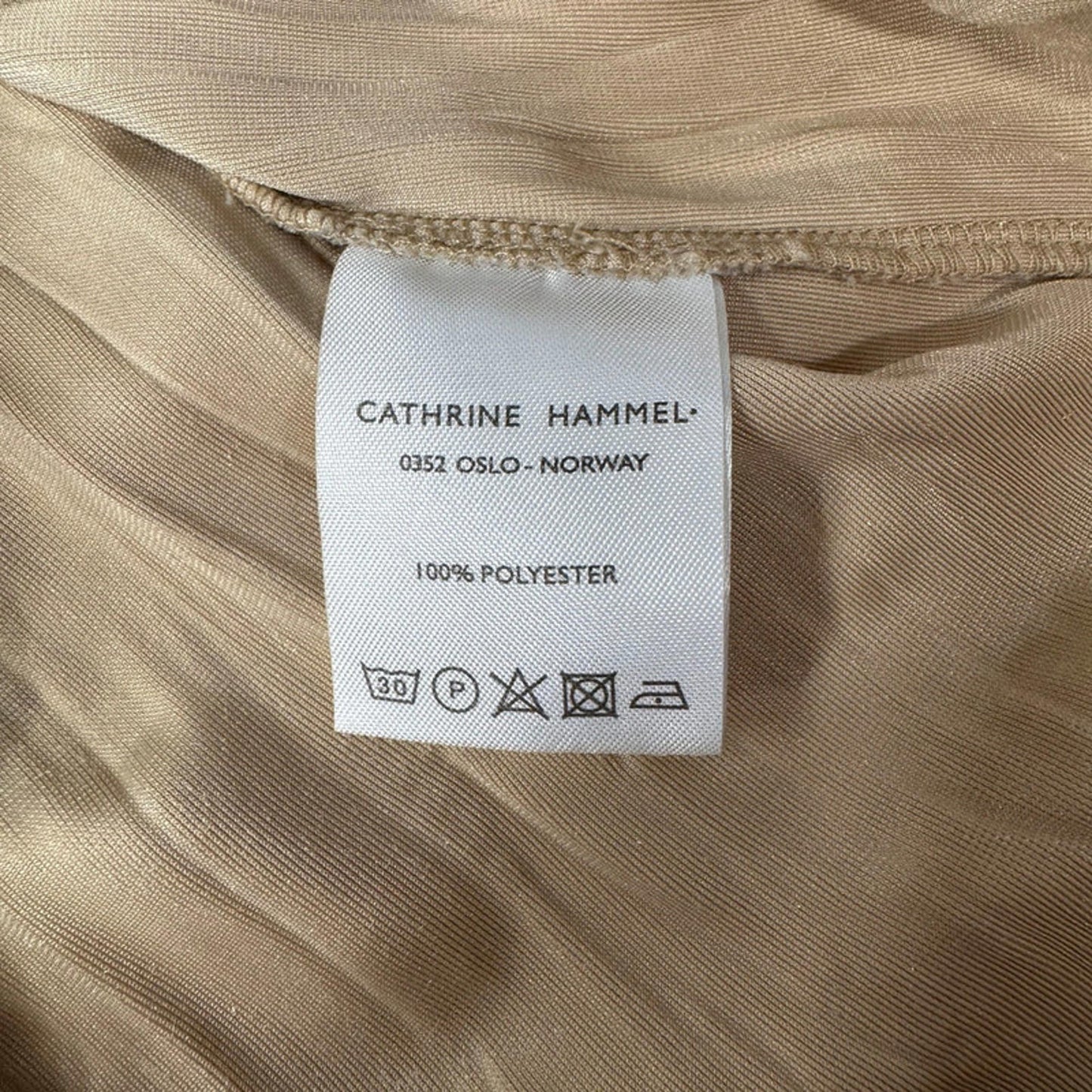 Cathrine Hammel champagne crushed velvet top