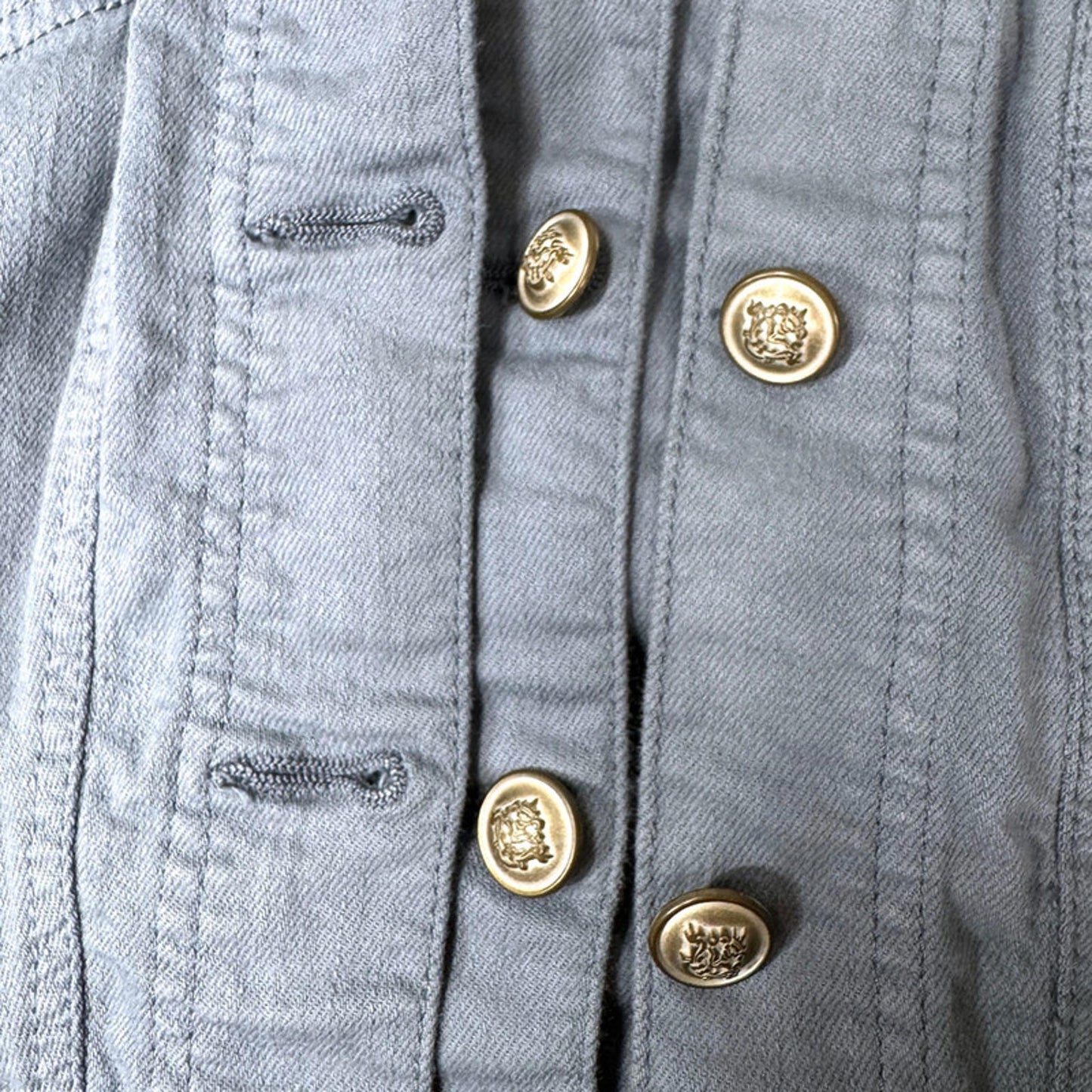 Branting dusty blue structured jacket