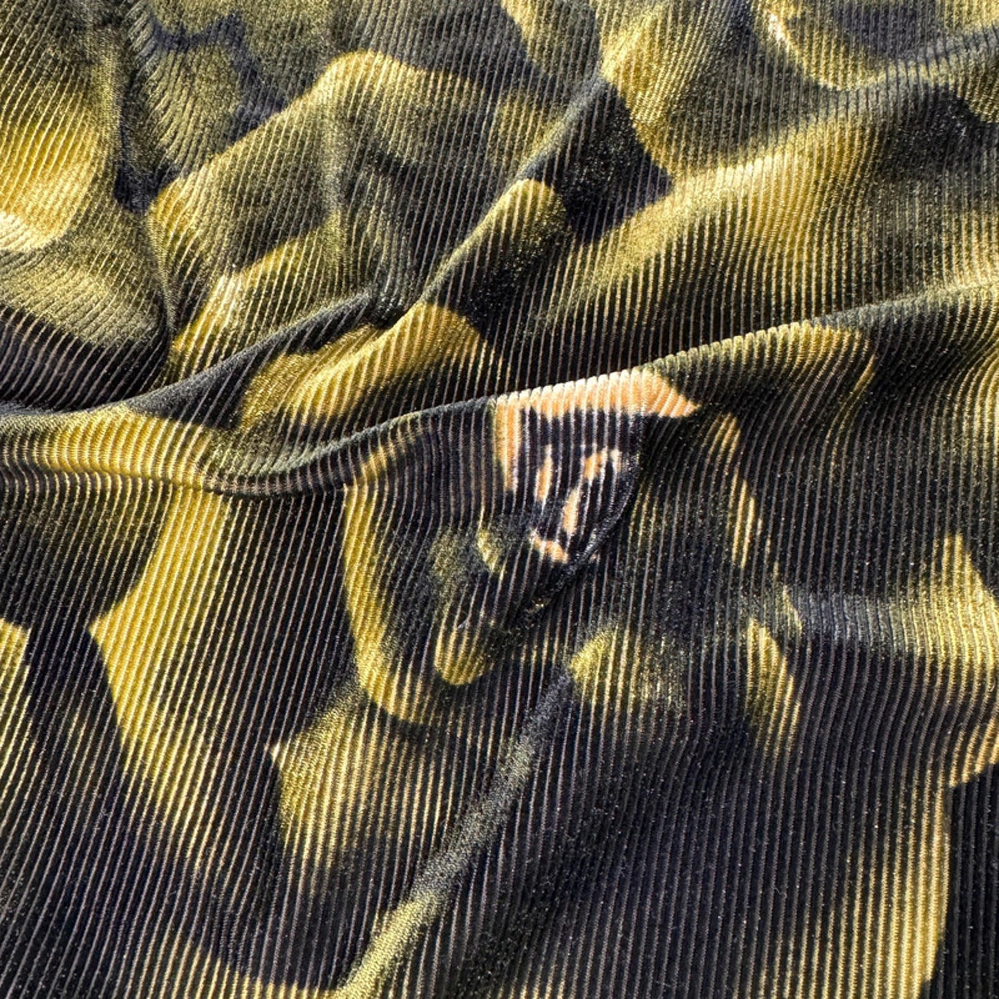 Vintage green and black velvet top