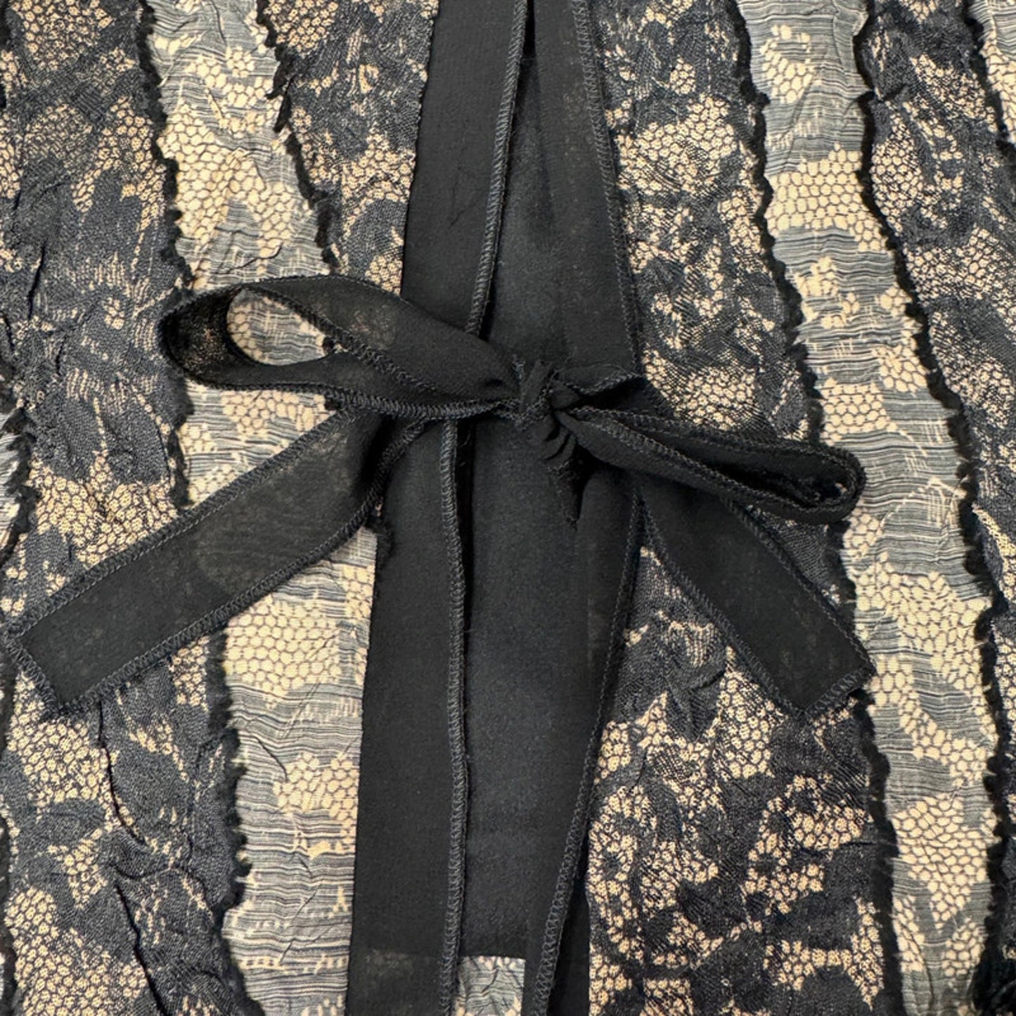 Nicowa black and beige lace jacket