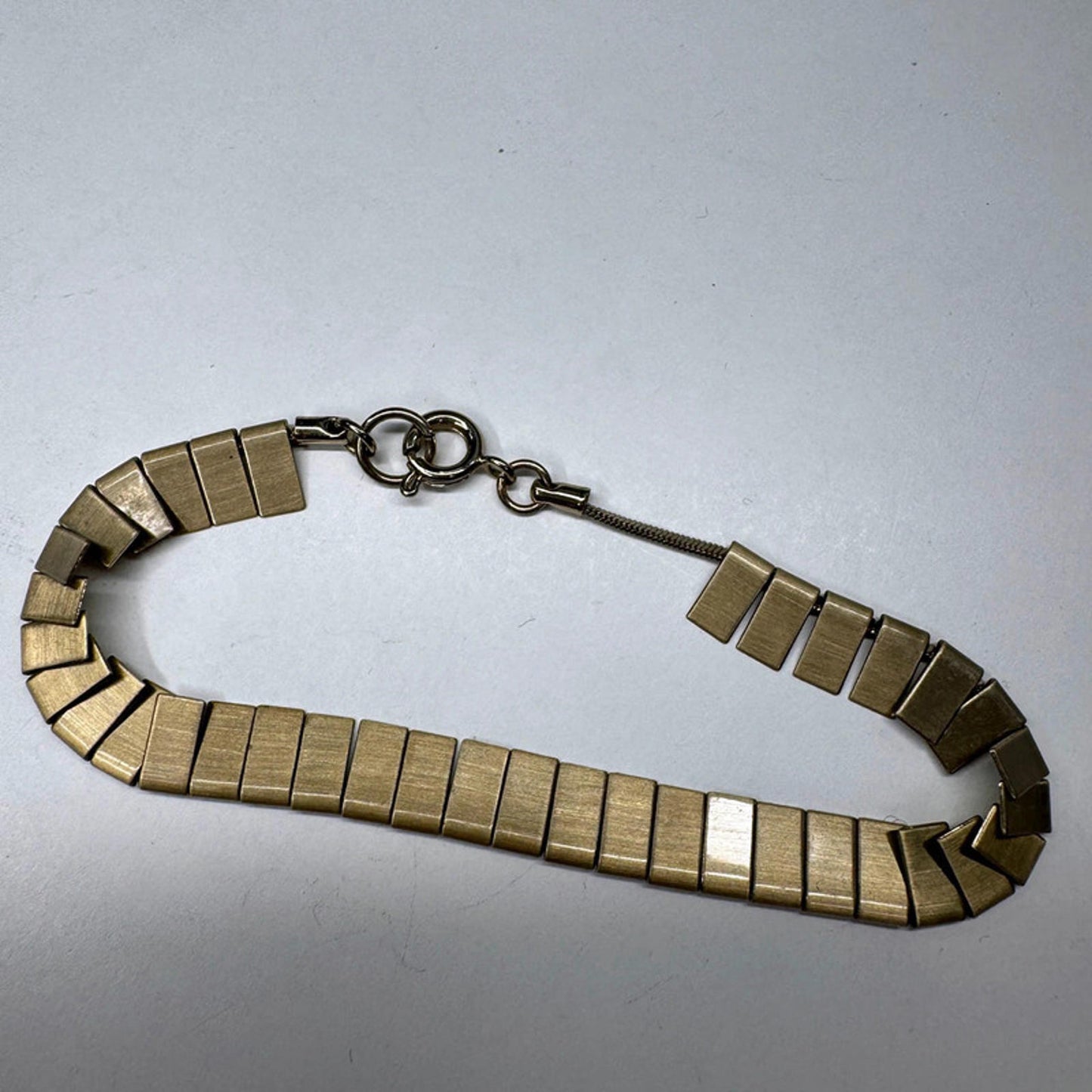 Vintage brushed brass bracelet